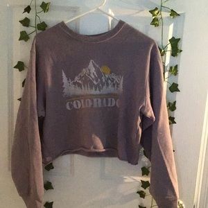 Cropped sweatshirt